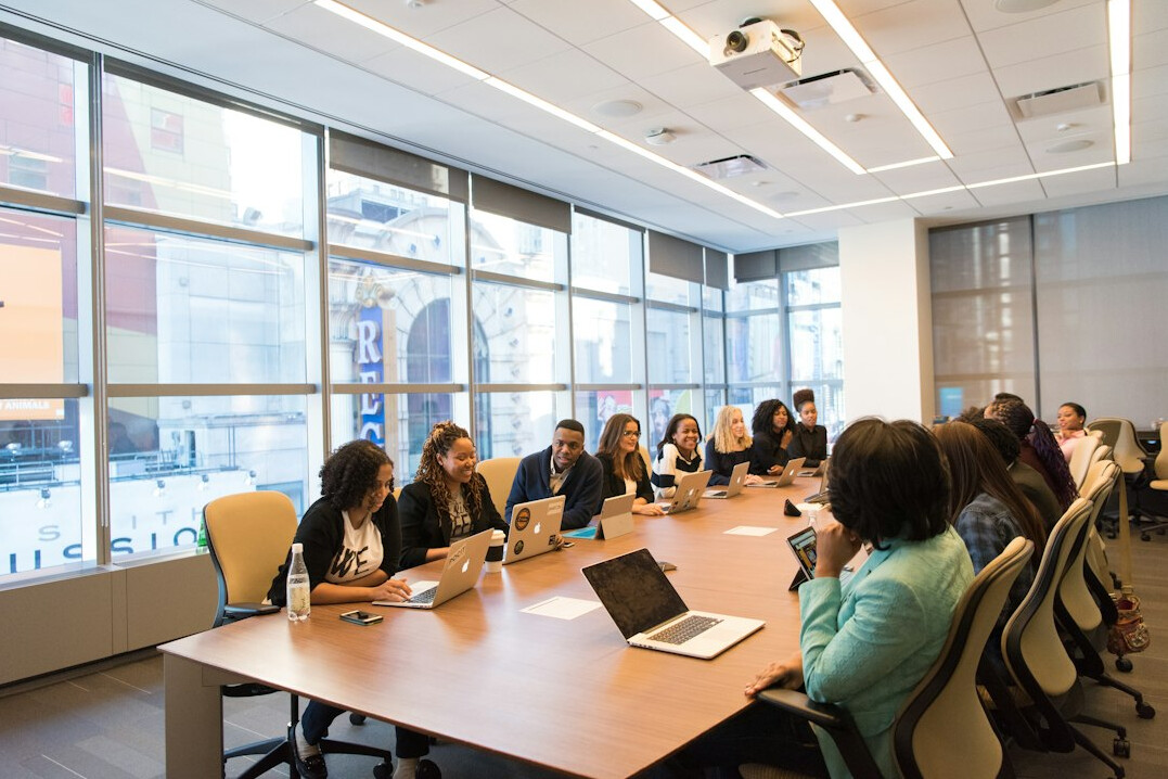 business professionals in meeting