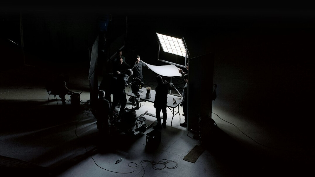 corporate studio production setup